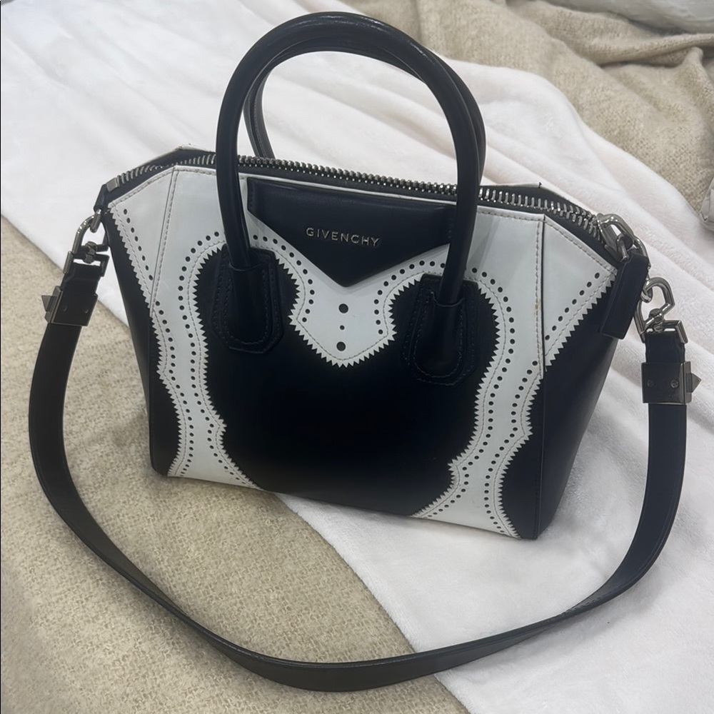Givenchy Black and White Satchel shoulder bag